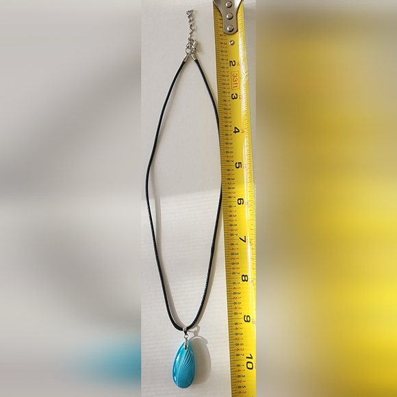 💧 Aqua Drop Agate Necklace 💦 - Picture 3 of 3